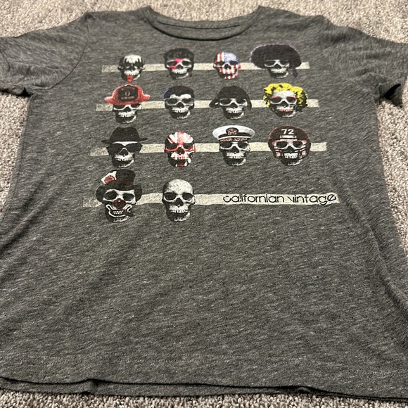 Californian Vintage Skull tee size 6 - Picture 2 of 5